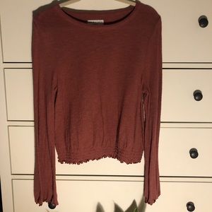 Madewell Texture & Thread Mauve Top